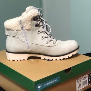 Redrock Faux Fur Trimmed Short Boot by 
JAMBU